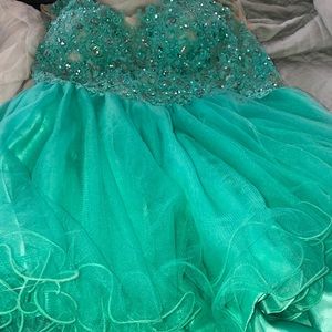 Mint green dress